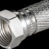 51865 F-connector, for 7.3 mm diameter coaxial cable, screw-on connect