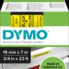 S0720880 DYMO D1 tape, 19 mm, black/yellow