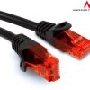 Przewód kabel patchcord UTP Maclean, wtyk-wtyk, cat6, 15m, czarny, MCTV-739