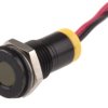 Lampka kontrolna do montażu panelowego 2V dc, Żółta 8mm LED Wyprowadzenia RS PRO