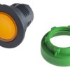 Łeb przycisku, Ø 37 mm, IP67, IP66, IP69K, kolor: Pomarańczowy Chwilowy, Schneider Electric, Harmony XB5 30 mm