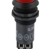 Lampka kontrolna do montażu panelowego 230V ac, czerwona 16mm LED Czarny Sloan