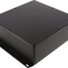 Aluminum die cast enclosure, (L x W x H) 188 x 188 x 67 mm, black (RAL 9005), IP65, 1590WFFBK