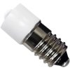 LED lamp, E10, 0.22 W, 2.4 lm, 12 V (DC), 12 V (AC), 6000 K, 90 °, dull, white, 53120115