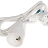 Przedłużacz 1‑gniazdo z/u PS-3X1.0-1.5M/W 1.5m