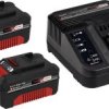 Einhell 4512098 PXC-Starter-Kit 2x 3Ah & 30min PXC Kit Ładowarka i akumulator do elektronarzędzi 18 V 3 Ah Li-Ion