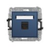 ICON Gniazdo komputerowe pojedyncze 1xRJ45 kat 6A 8 stykowe navy blue 64IGK-7 KARLIK