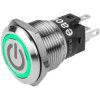 EAO 82-5151.1133.B002 Series 82 Illuminated Pushbutton Mom 19mm Green 12V Term