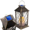 Lampa Solarna Ogrodowa Led Stojąca Lirio 2 Ip44 Wisząca Patyna Latarenka Lumiled