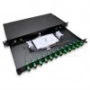 Przełącznica światłowodowa FO wyposażona 12x SC/APC simplex RACK 19