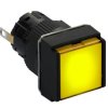 Wskaźnik świetlny kwadr. O 16, IP 65, żółty, zintegr. LED, 24 V, złącze XB6ECV5BP