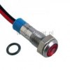 Kontrolka czerwona 6mm z przewodem 12V nierdzewna