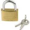 Kłódka średnica szekli: 8mm ABUS z kluczem W budynkach, na zewnątrz mosiężno-stalowa Mosiądz