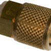 Hose screw fitting, brass, for 6 x 1 tubing, 50.021