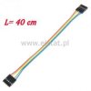 Przew. do płytek styk. Ż-Ż 5pin 40cm