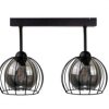 Lampa sufitowa nowoczesna loftowa 2xE27 SOLO BLACK
