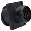 Złącze wielostykowe przemysłowe 8-pinowe M12 Montaż na kołnierzu Gniazdo Amphenol Industrial