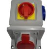 Zestaw zasilający z gniazdem 32A /5st. + gn.16A/250V + ŁK 4P L-0-P IP55 620