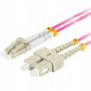 Patchcord światłowodowy MM LC/UPC-SC/UPC duplex 3mm OM4 purple 5m LANBERG