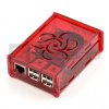 Obudowa Raspberry Pi Model 3B+/3B/2B Flower - przezroczysta czerwona