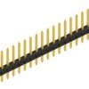 Pin header, 20 pole, pitch 2 mm, straight, black, 10062192