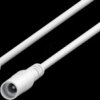 76676 Adapter cable, 5000 mm, 2.1 mm, DC plug to DC socket, white