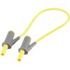 VOLTCRAFT VC8063455 Safety test lead Banana jack 4mm25.00 cm; Yellow; MSB-5010