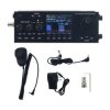 HamGeek BS-188 HF SDR transceiver 1.6-30 MHz odbiór 10 W 15 W wyjście SSB CW AM FM DIG wbudowana bateria mikrofon USB karta dźwi