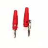 Wtyk bananowy AL2309 z gniazdem czerwony