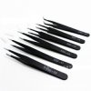 Set of 6 pcs. ESD Tweezers - for Electronic and Modeling Work