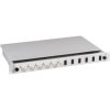 FO splice box, 24 x 50/125 OM3, 12 x LC duplex, (W x H x D) 483 x 44.5 x 244 mm, black, B71902TS.24OM3