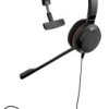 Jabra Evolve 20SE Słuchawki nauszne przewód Mono czarny redukcja szumów mikrofonu zestaw słuchawkowy, regulacja głośnośc