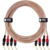 Auda Premium Bass Komplet 2X Kabel Głośnikowy 2X2,5Mm2 Ofc Wtyki Szpilkowe /3M/
