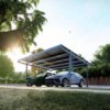 Carport ML Sun Energy dwustanowiskowy o mocy 4,08 kWp