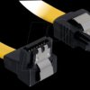 82474 Cable SATA 30cm yellow un/ge Metall