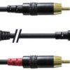 Cordial CFY1,5WCC Audio adapter [1x złącze męskie jack 3,5 mm - 2x złącze męskie RCA/cinch] 1.50 m czarny