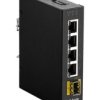 Nie Przełącznik Gigabit 5-portowy , montaż: Montaż na szynie DIN Gigabit 10/100/1000Mbit/s 4 1, D-Link Bez zarządzania