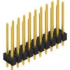 Pin header, 20 pole, pitch 2.54 mm, straight, black, 10055478
