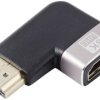 SpeaKa Professional SP-11302004 HDMI adapter [1x złącze męskie HDMI - 1x złącze żeńskie HDMI] czarny, srebrny UHD 8K @ 6