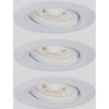 Paulmann 94293 Nova Mini LED Recessed Light Set 3x4W White Swivelling