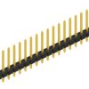 Pin header, 20 pole, pitch 2.54 mm, straight, black, 10058424