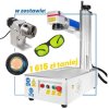 Zestaw FIBER Premium: Znakowarka laserowa 50W RAYCUS 15x15cm + przystawka obrotowa + soczewka 200x200 + okulary ochronne