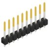 Pin header, 10 pole, pitch 2.54 mm, straight, black, 10054135