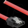 83974 SATA 6 Gb/s Cable straight to upwards angled 50 cm red