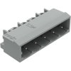 Pin header, 5 pole, pitch 5 mm, angled, gray, 231-435/001-000