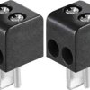 Złącze męskie głośnikowe 0205018 BKL Electronic 0205018 złącze męskie proste Ilość styków: 2 czarny 2 szt.