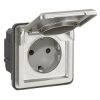 SOLIROC Gniazdo pojedyncze z/u Schuko 16A z klapką IP55/IK10 077835