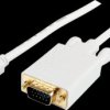 MDP2VGAMM15W Cable, mDP connector > VGA connector, WUXGA, 4.5 m