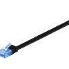 Kabel płaski Patchcord CAT 6a U/UTP RJ45/RJ45 2m czarny