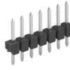 Pin header, 20 pole, pitch 2.54 mm, straight, black, SL 11 214 20 G